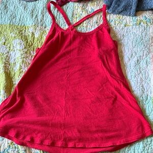 Women’s Solid Red Strappy Tank Top